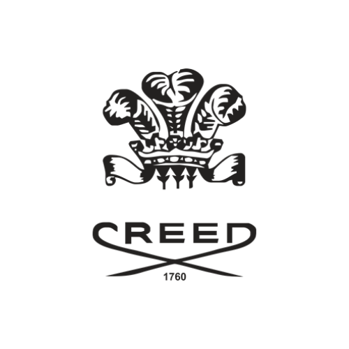 Creed logo, featuring a classic and refined design that symbolizes the luxury fragrance house renowned for its artisanal craftsmanship and high-quality scents, representing sophistication and heritage in perfumery.