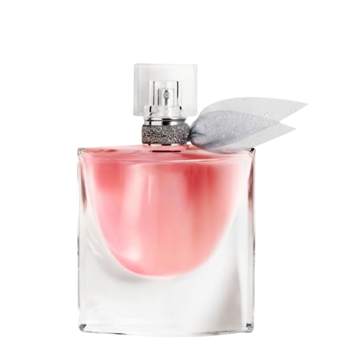 Lancôme La Vie Est Belle Eau de Parfum fragrance bottle, showcasing its beautifully crafted design with a distinctive square shape and elegant ribbon, symbolizing a joyful and sophisticated scent that blends sweet and floral notes, perfect for celebrating life's beautiful moments.